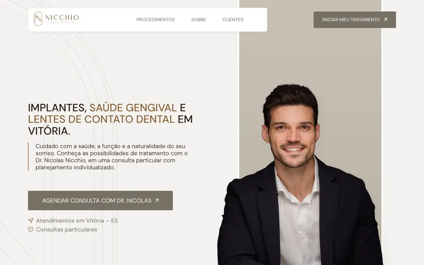 Página de Dr. Nicolas Nicchio